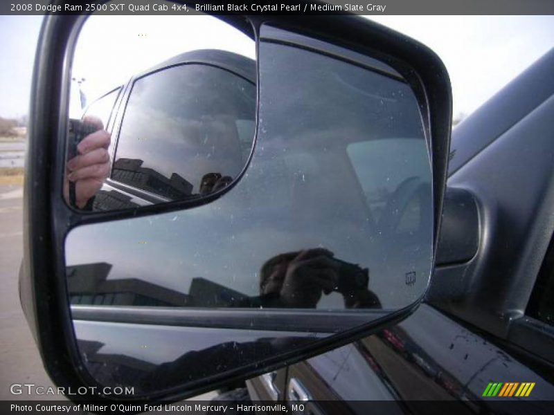 Brilliant Black Crystal Pearl / Medium Slate Gray 2008 Dodge Ram 2500 SXT Quad Cab 4x4