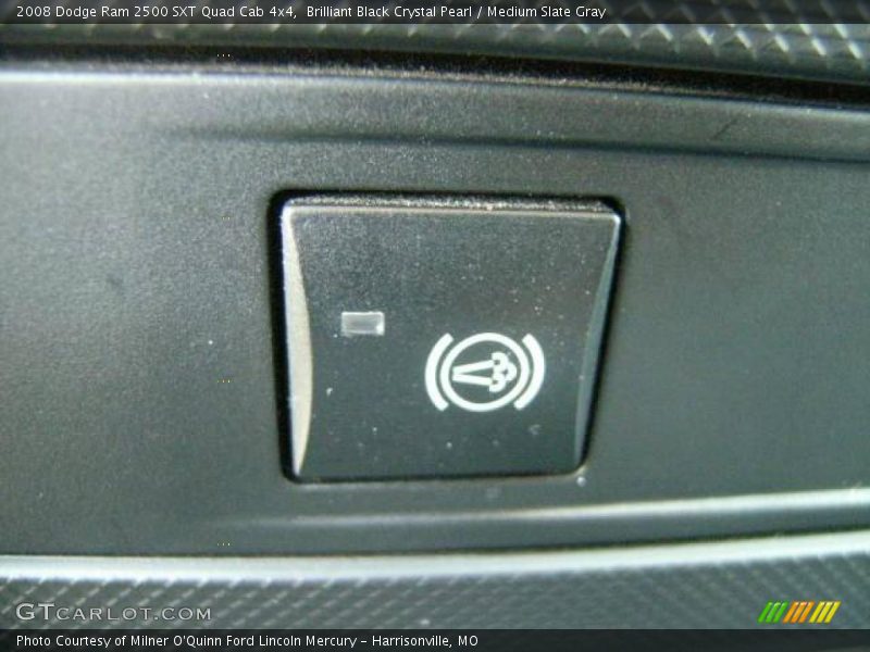 Brilliant Black Crystal Pearl / Medium Slate Gray 2008 Dodge Ram 2500 SXT Quad Cab 4x4