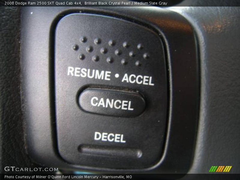Brilliant Black Crystal Pearl / Medium Slate Gray 2008 Dodge Ram 2500 SXT Quad Cab 4x4