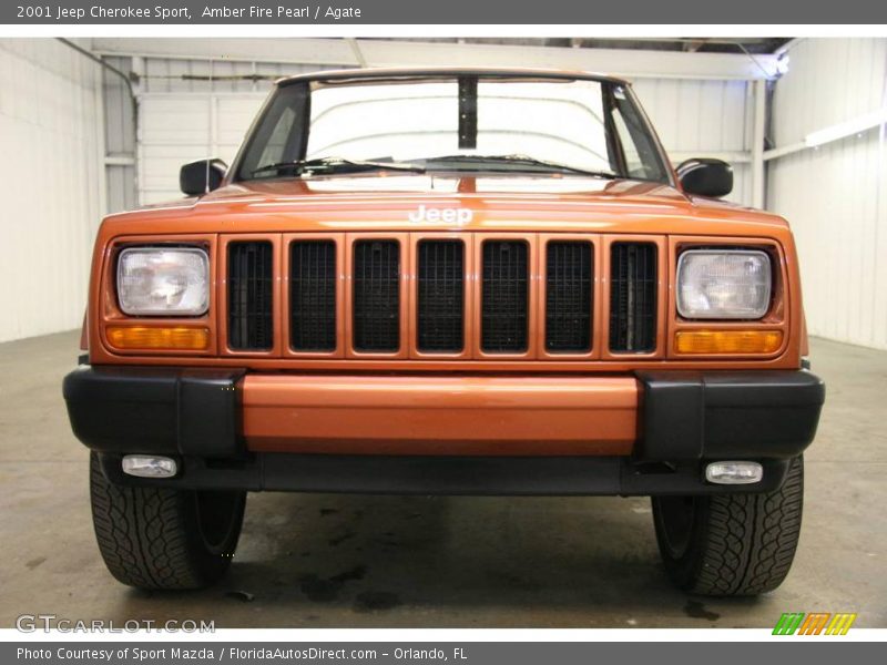 Amber Fire Pearl / Agate 2001 Jeep Cherokee Sport