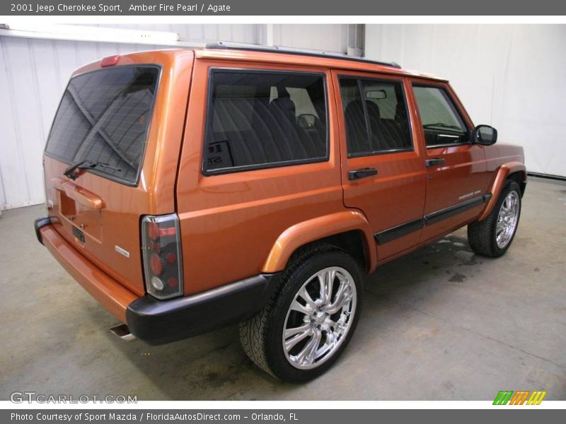 Amber Fire Pearl / Agate 2001 Jeep Cherokee Sport