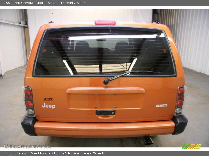Amber Fire Pearl / Agate 2001 Jeep Cherokee Sport