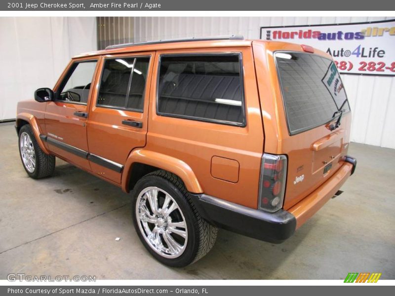 Amber Fire Pearl / Agate 2001 Jeep Cherokee Sport