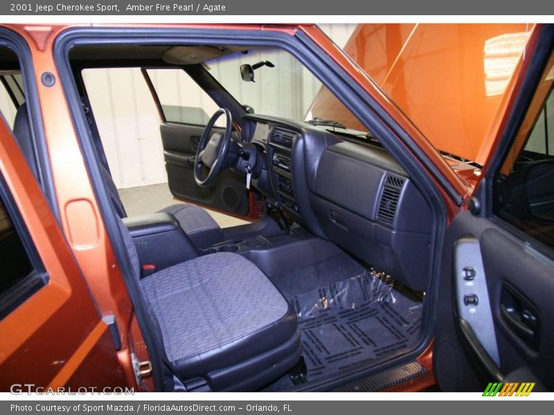 Amber Fire Pearl / Agate 2001 Jeep Cherokee Sport
