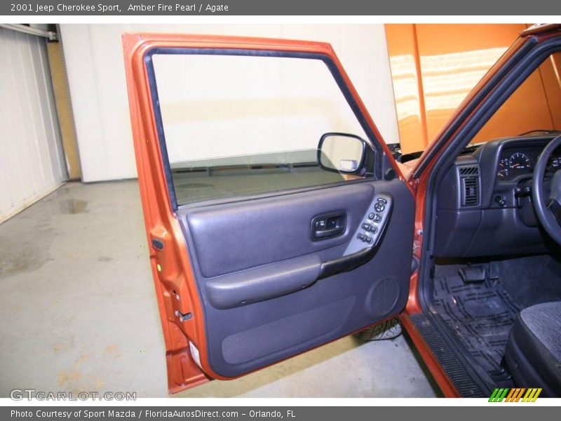 Amber Fire Pearl / Agate 2001 Jeep Cherokee Sport