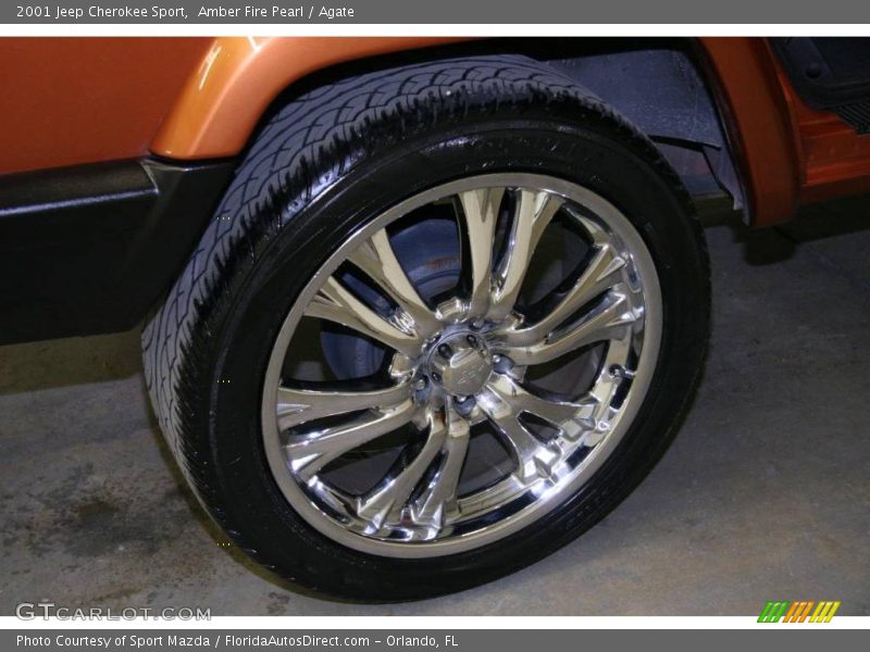 Amber Fire Pearl / Agate 2001 Jeep Cherokee Sport