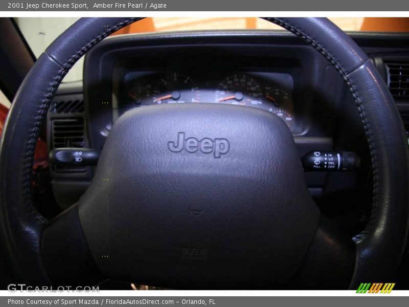 Amber Fire Pearl / Agate 2001 Jeep Cherokee Sport