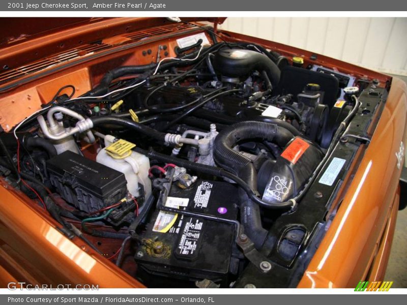 Amber Fire Pearl / Agate 2001 Jeep Cherokee Sport