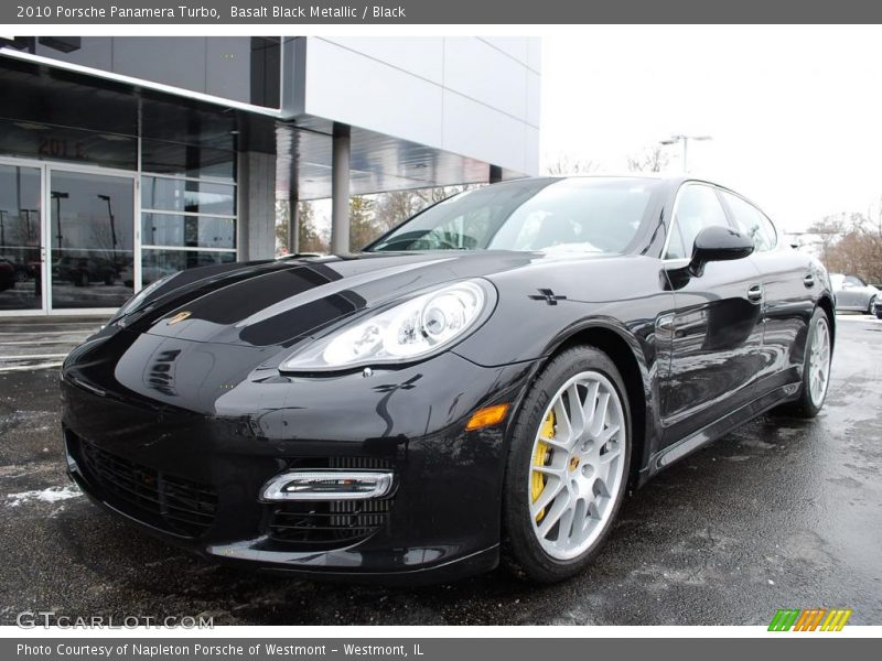 Basalt Black Metallic / Black 2010 Porsche Panamera Turbo