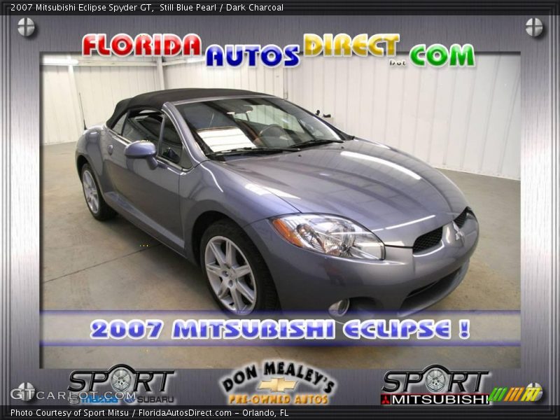 Still Blue Pearl / Dark Charcoal 2007 Mitsubishi Eclipse Spyder GT