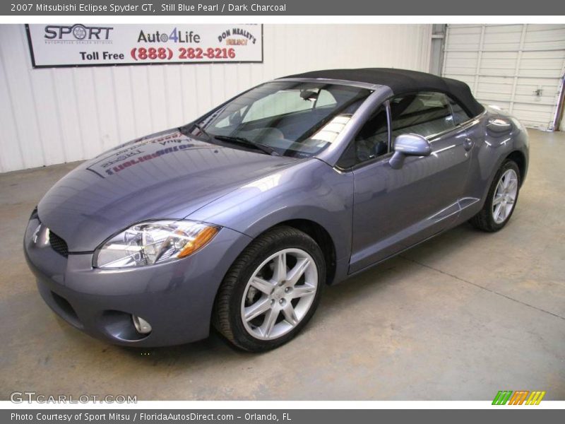 Still Blue Pearl / Dark Charcoal 2007 Mitsubishi Eclipse Spyder GT
