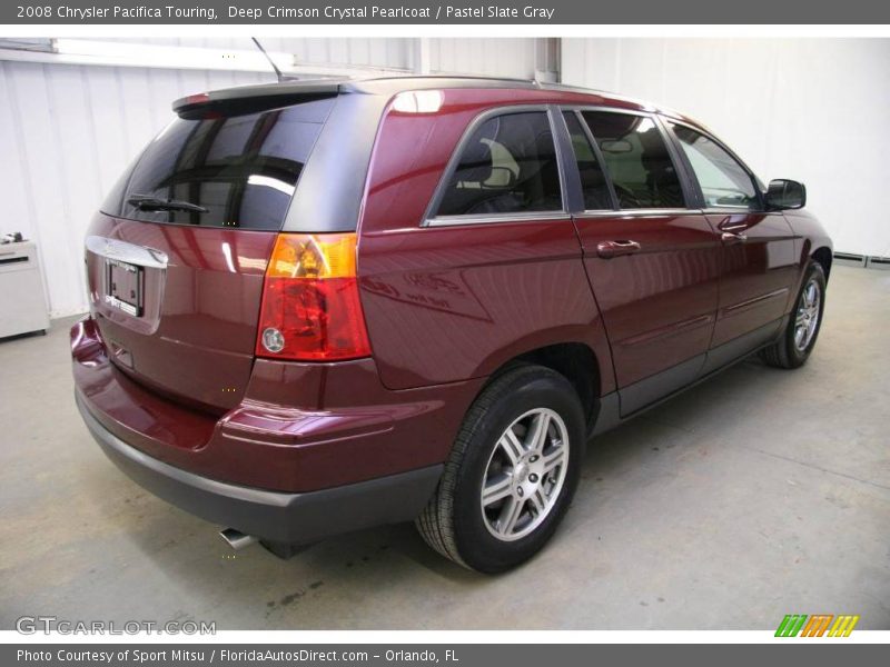 Deep Crimson Crystal Pearlcoat / Pastel Slate Gray 2008 Chrysler Pacifica Touring