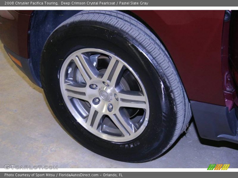 Deep Crimson Crystal Pearlcoat / Pastel Slate Gray 2008 Chrysler Pacifica Touring