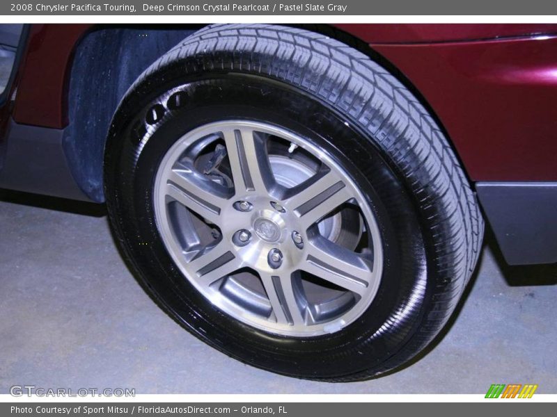 Deep Crimson Crystal Pearlcoat / Pastel Slate Gray 2008 Chrysler Pacifica Touring