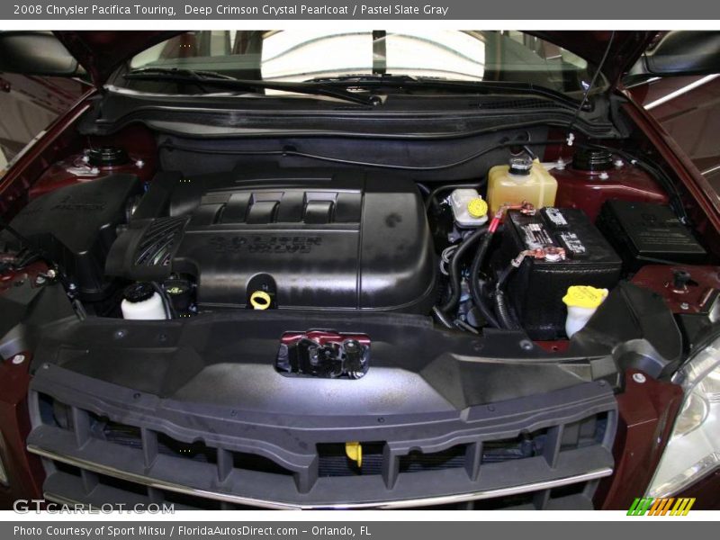 Deep Crimson Crystal Pearlcoat / Pastel Slate Gray 2008 Chrysler Pacifica Touring