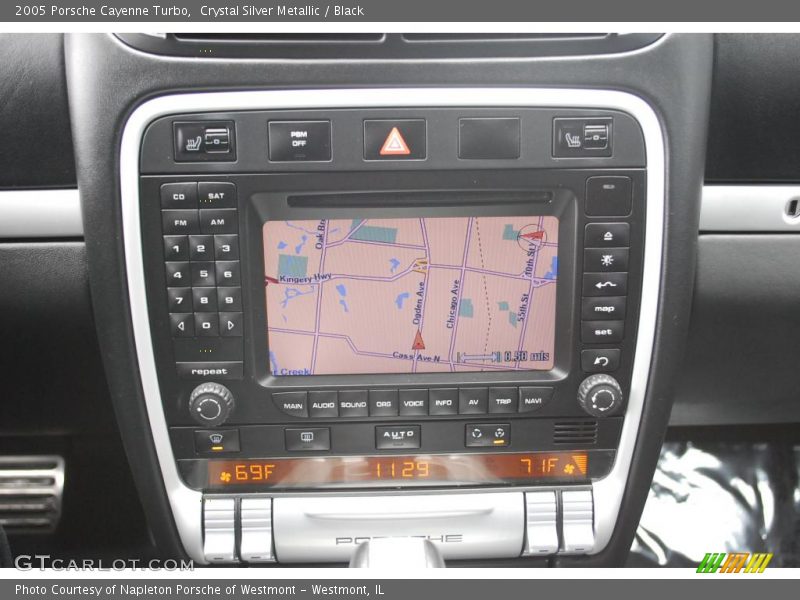 Crystal Silver Metallic / Black 2005 Porsche Cayenne Turbo