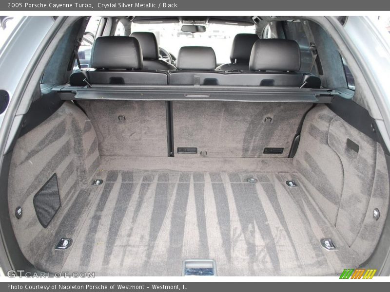 Crystal Silver Metallic / Black 2005 Porsche Cayenne Turbo
