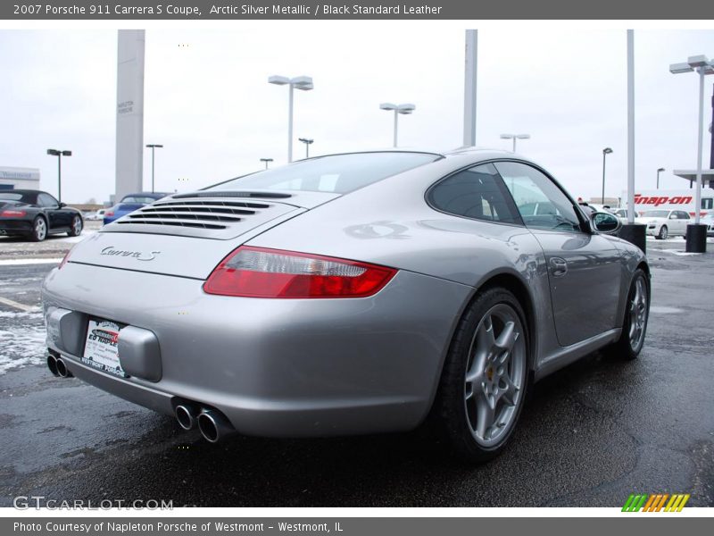 Arctic Silver Metallic / Black Standard Leather 2007 Porsche 911 Carrera S Coupe