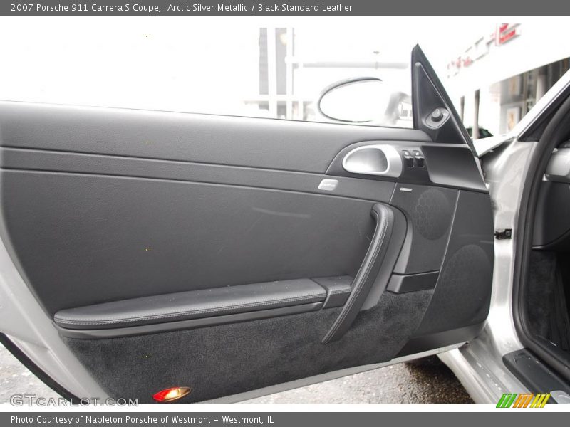 Arctic Silver Metallic / Black Standard Leather 2007 Porsche 911 Carrera S Coupe
