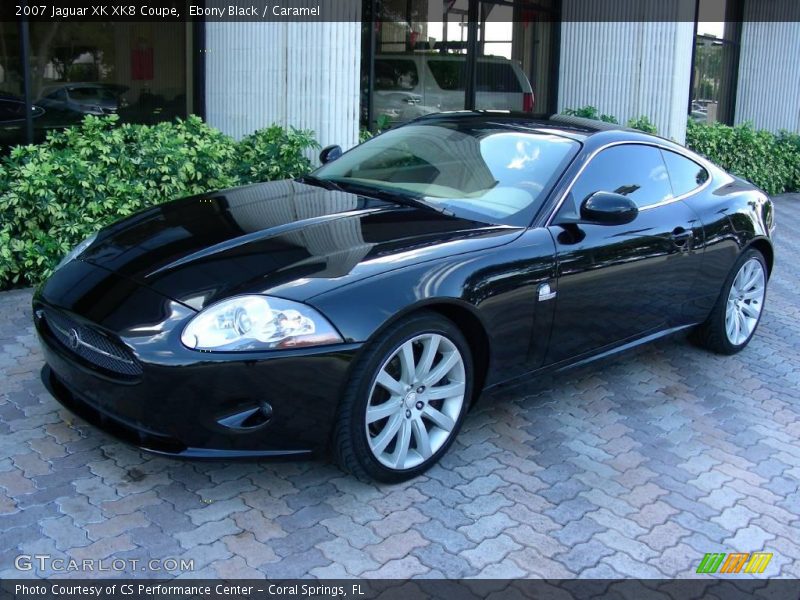 Ebony Black / Caramel 2007 Jaguar XK XK8 Coupe