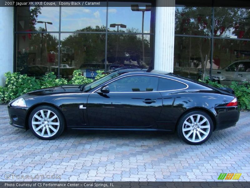 Ebony Black / Caramel 2007 Jaguar XK XK8 Coupe