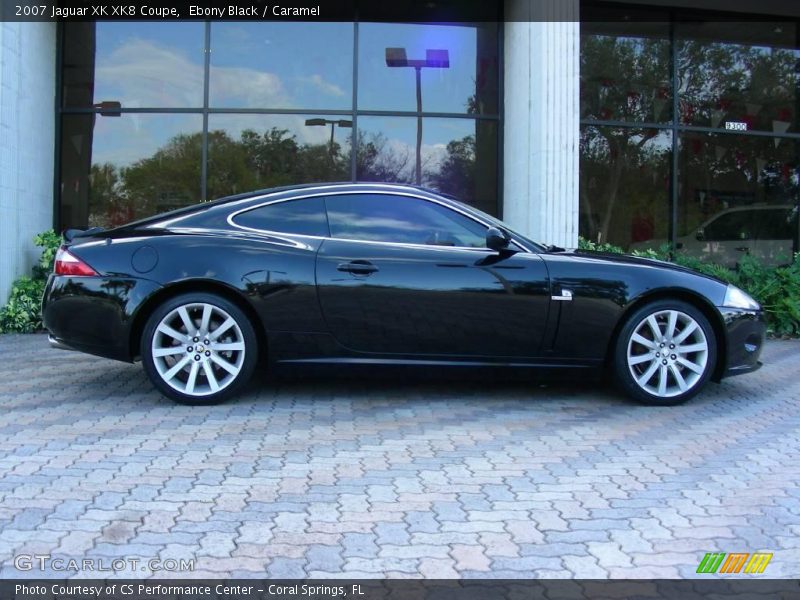 Ebony Black / Caramel 2007 Jaguar XK XK8 Coupe