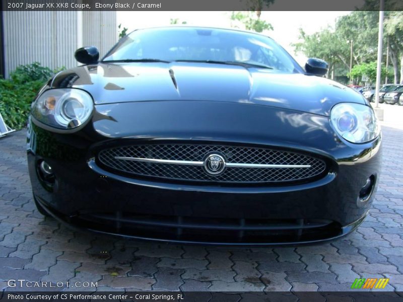 Ebony Black / Caramel 2007 Jaguar XK XK8 Coupe