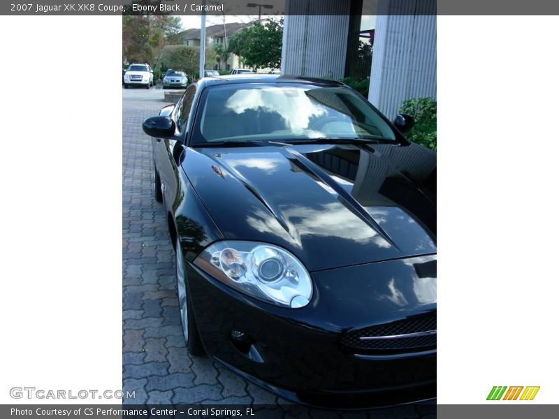 Ebony Black / Caramel 2007 Jaguar XK XK8 Coupe