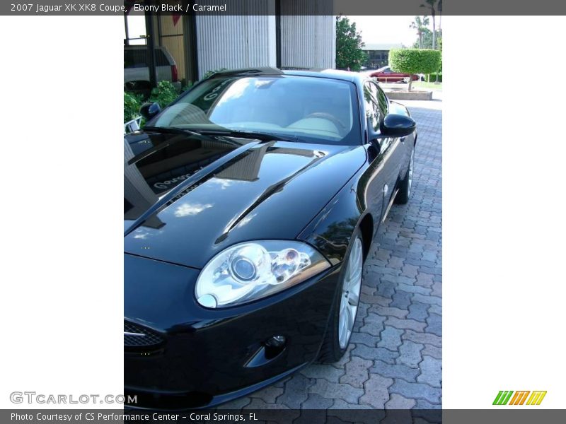 Ebony Black / Caramel 2007 Jaguar XK XK8 Coupe