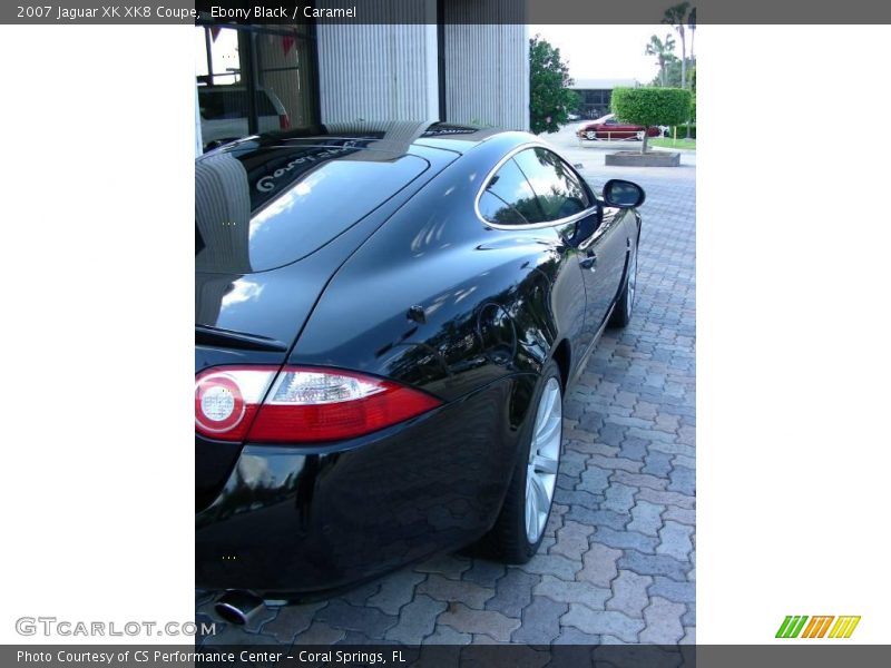 Ebony Black / Caramel 2007 Jaguar XK XK8 Coupe