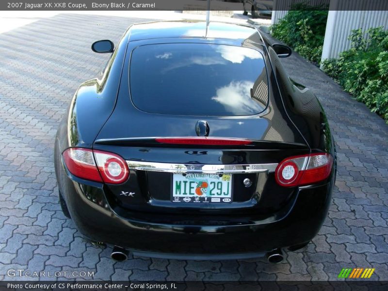 Ebony Black / Caramel 2007 Jaguar XK XK8 Coupe