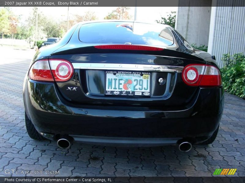 Ebony Black / Caramel 2007 Jaguar XK XK8 Coupe