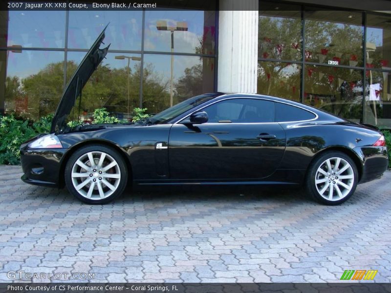 Ebony Black / Caramel 2007 Jaguar XK XK8 Coupe