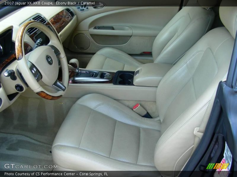 Ebony Black / Caramel 2007 Jaguar XK XK8 Coupe