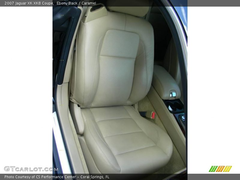 Ebony Black / Caramel 2007 Jaguar XK XK8 Coupe