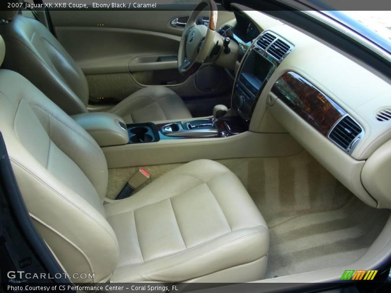 Ebony Black / Caramel 2007 Jaguar XK XK8 Coupe