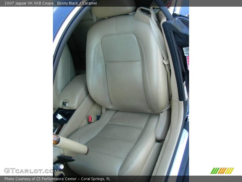 Ebony Black / Caramel 2007 Jaguar XK XK8 Coupe