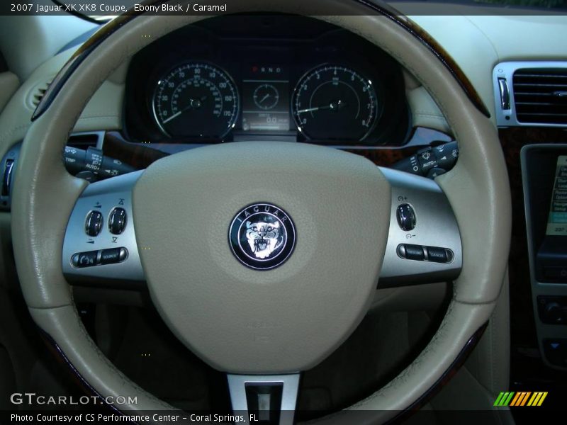 Ebony Black / Caramel 2007 Jaguar XK XK8 Coupe