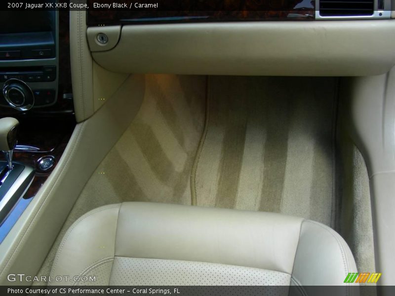 Ebony Black / Caramel 2007 Jaguar XK XK8 Coupe