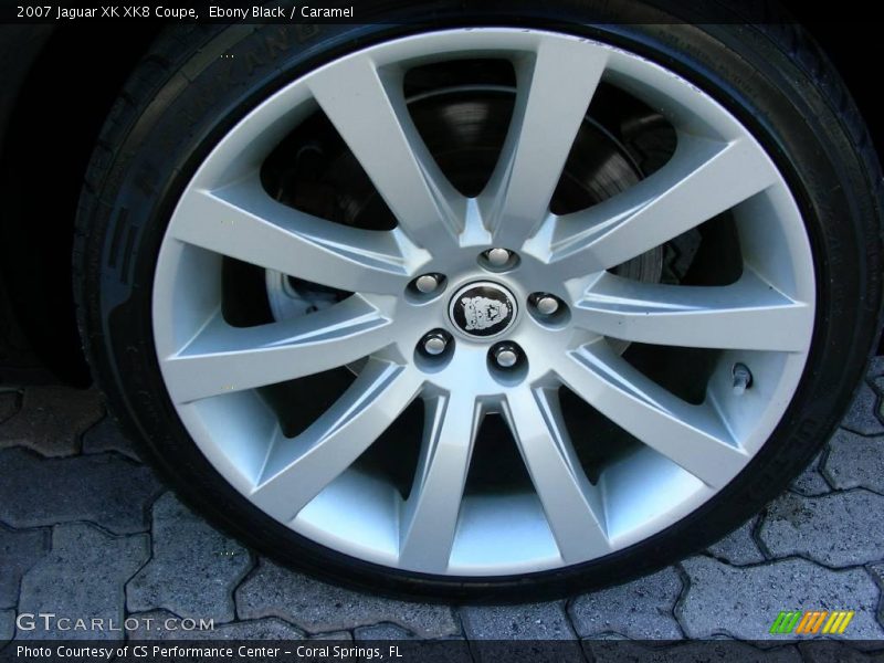 Ebony Black / Caramel 2007 Jaguar XK XK8 Coupe