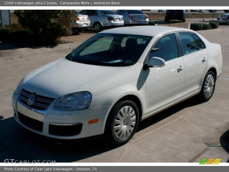 Campanella White / Anthracite Black 2008 Volkswagen Jetta S Sedan