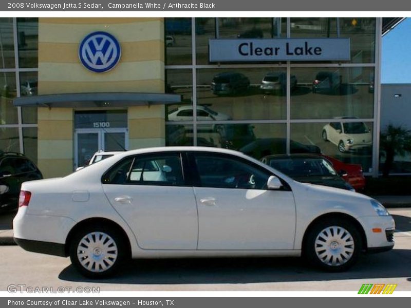 Campanella White / Anthracite Black 2008 Volkswagen Jetta S Sedan