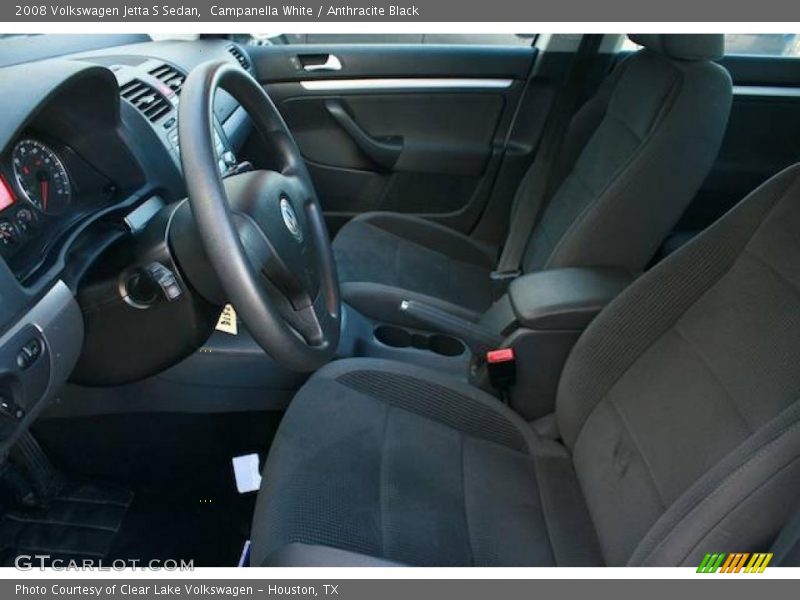 Campanella White / Anthracite Black 2008 Volkswagen Jetta S Sedan