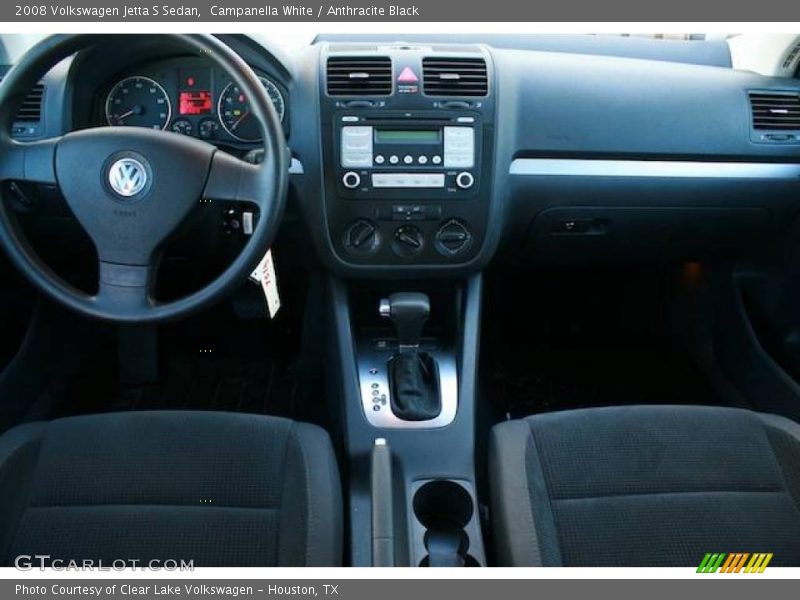 Campanella White / Anthracite Black 2008 Volkswagen Jetta S Sedan