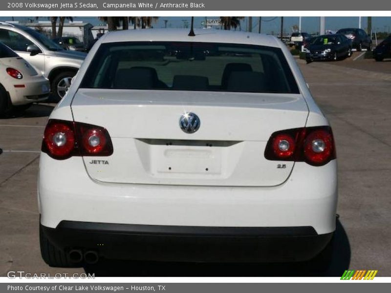 Campanella White / Anthracite Black 2008 Volkswagen Jetta S Sedan