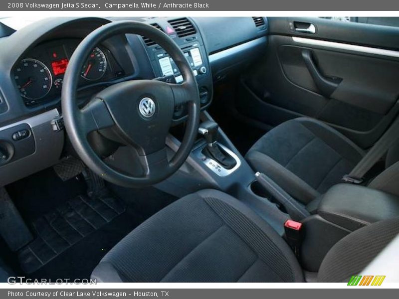 Campanella White / Anthracite Black 2008 Volkswagen Jetta S Sedan