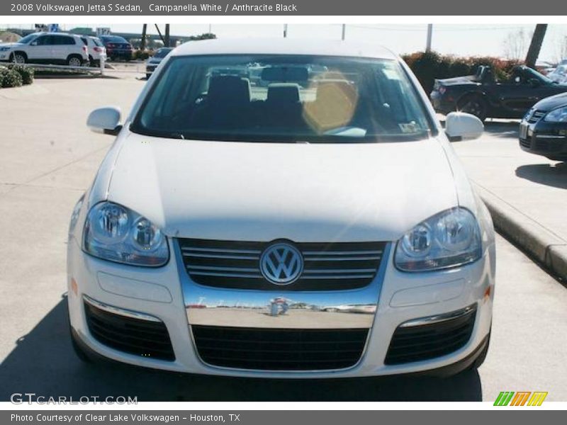 Campanella White / Anthracite Black 2008 Volkswagen Jetta S Sedan