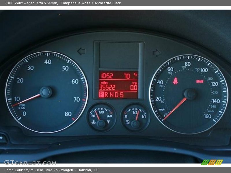 Campanella White / Anthracite Black 2008 Volkswagen Jetta S Sedan