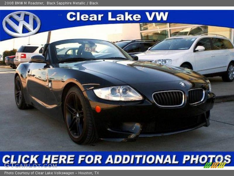 Black Sapphire Metallic / Black 2008 BMW M Roadster