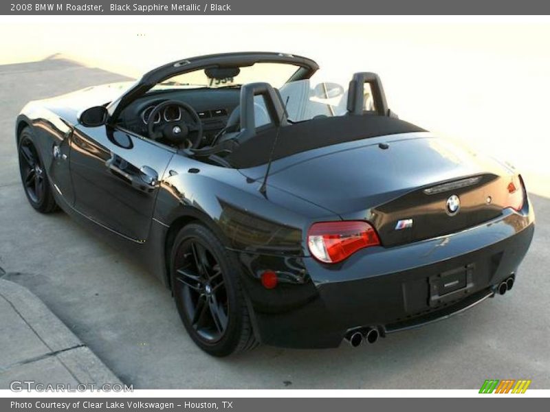 Black Sapphire Metallic / Black 2008 BMW M Roadster